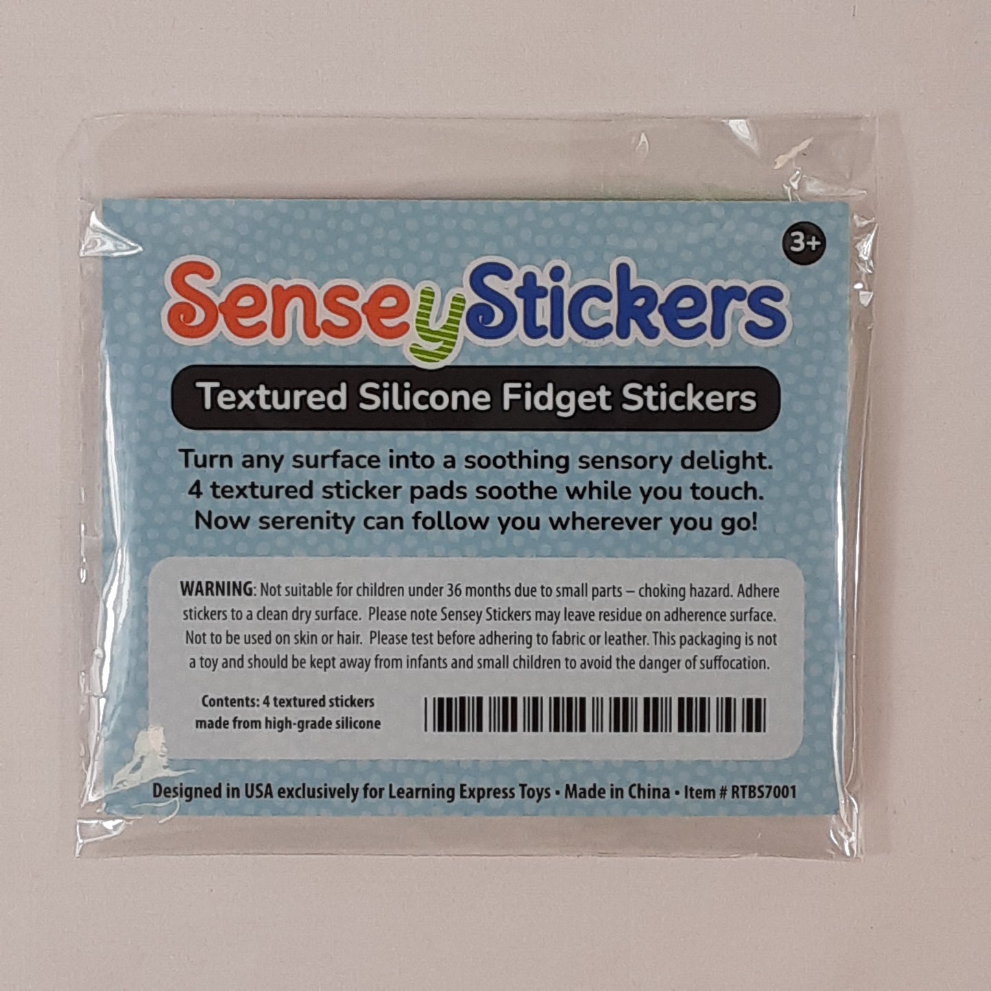 Item# 7001 - SENSEY STICKERS - $2.50 ea | SRP $9.99 - 6 / case